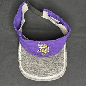 Minnesota Vikings New Era Golf Visor Purple Gray NFL Football Adjustable Strap